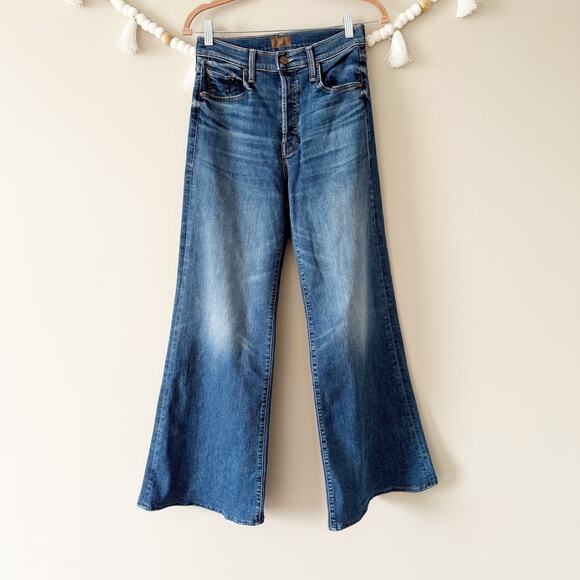 MOTHER Blue Flare & Wide Leg Jeans - Picture 13 of 14